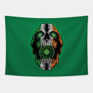 Irish Screaming Skull Tapestry