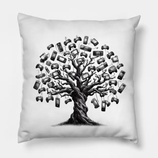 Gaming Tree of controllers Pillow