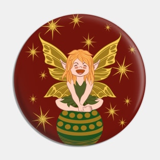 Green elf Pin