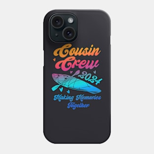 Cousin Crew 2024 Summer Vacation Beach Family Phone Case