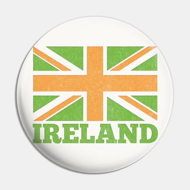 Ireland Flag / Spoof Occupation Parody Design Pin by feck!