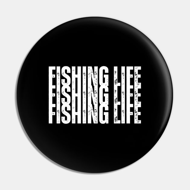 Fishing Life Pin by HobbyAndArt