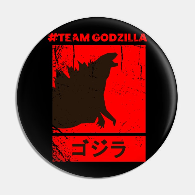 Godzilla vs Kong - Team Godzilla Pin by AlfinStudio