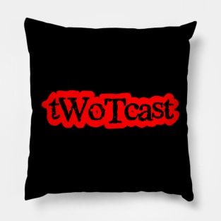 tWoTcast logo red Pillow