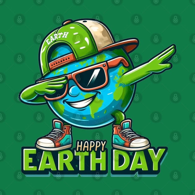 Earth Day 2024 Funny Earth Day Kids Toddler Girls Boys Dab by HBart