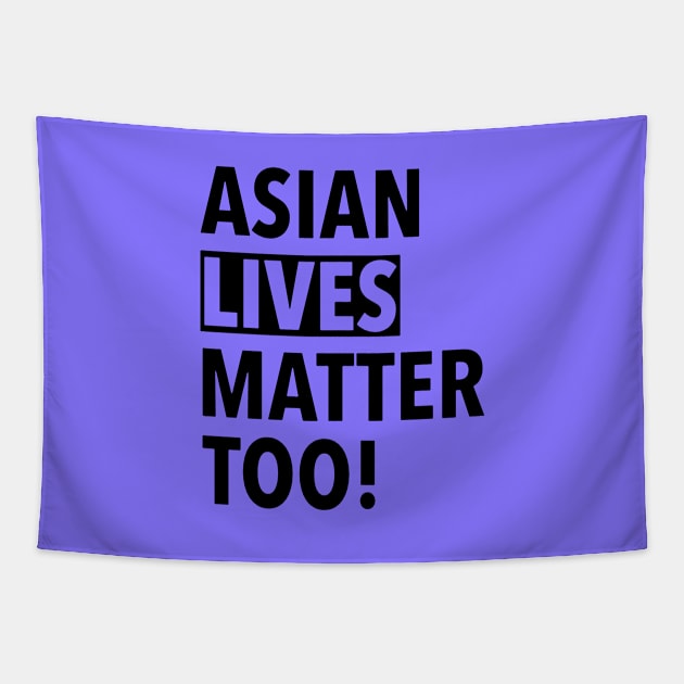 Stop Asian Hate Racist Tapestry by kinu