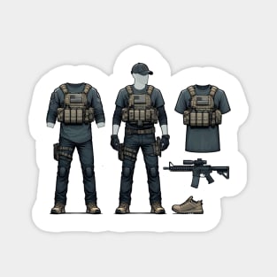 Tactical Gear Fusion Tee: Where Fashion Meets Urban Warfare Magnet