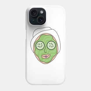 Spa Day Cucumber Mask Phone Case