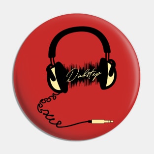 Headphone Audio Wave - Dubstep Pin