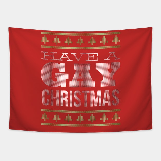 Gay Christmas Tapestry by Christyn Evans