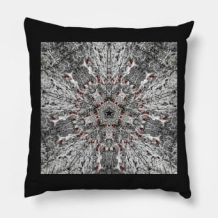 First Snowfall of the Season Kaleidoscope Pillow