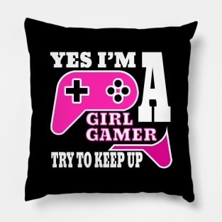 yes i'm a gamer girl try to keep up Pillow