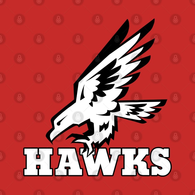 Hawks Mascot by Generic Mascots
