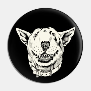 Happy Bull Terrier Pin