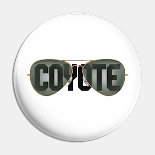 coyote glasses Pin