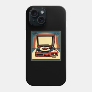 Vintage Record Player Turntable Comic Phone Case