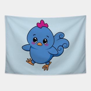 Blue Chicken Tapestry