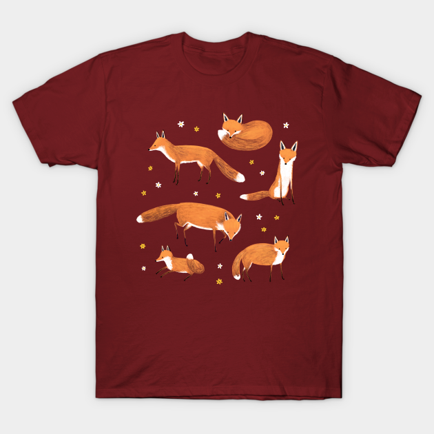 Red Foxes - Fox - T-Shirt | TeePublic