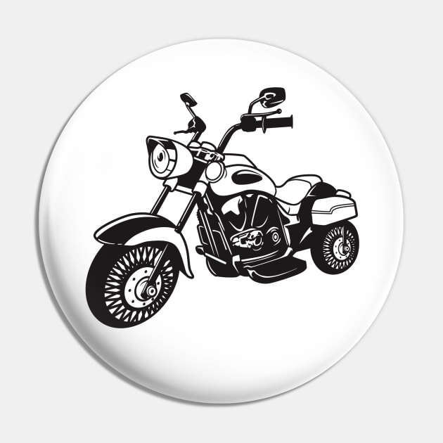 Trike Motorcycle Pin by pmuirart