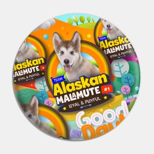 Alaskan Malamute Puppy Pin