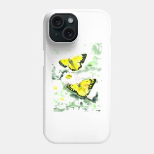 Yellow Butterflies Phone Case