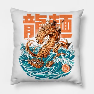 Great Ramen Dragon off Kanagawa Pillow