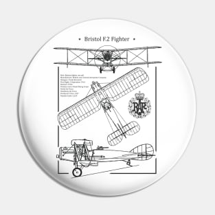 Bristol F.2 Fighter Blueprint Pin