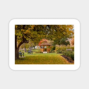 Autumn Garden and Gazebo in Penticton Magnet