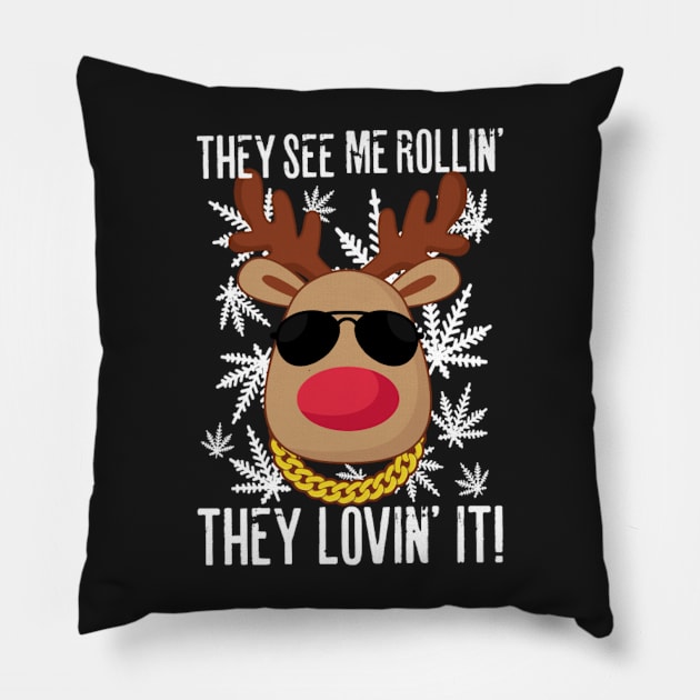 Weed Little Red Nose Pillow by D3monic