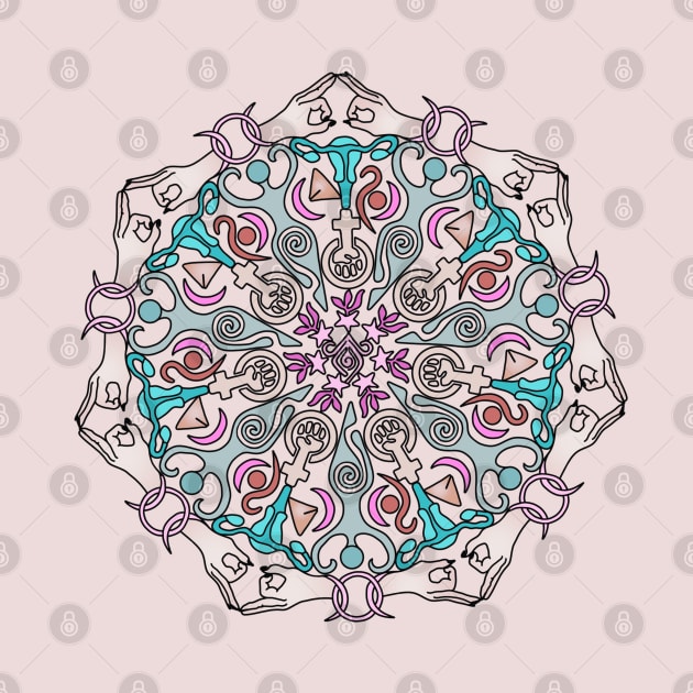 Feminist Mandala by Slightly Unhinged