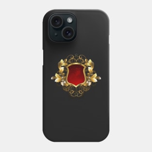 Red Shield with an Oak Branch Phone Case