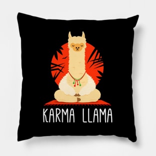 Karma Llama - Funny Yoga Llama Meditating Pillow