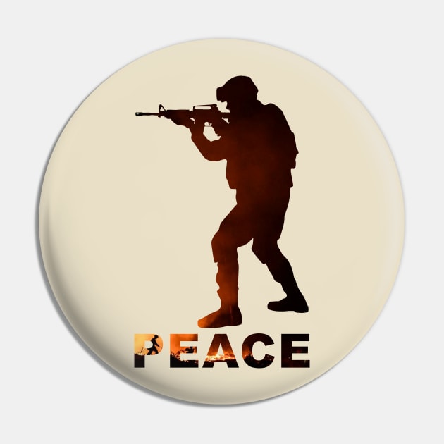 Peace War Pin by djojoengineer