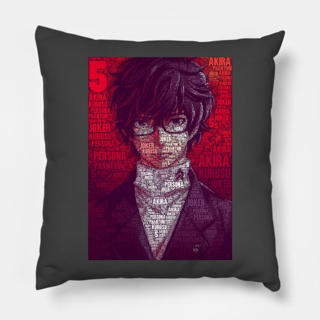 AKIRA KURUSU - Persona 5 Pillow by QShiro