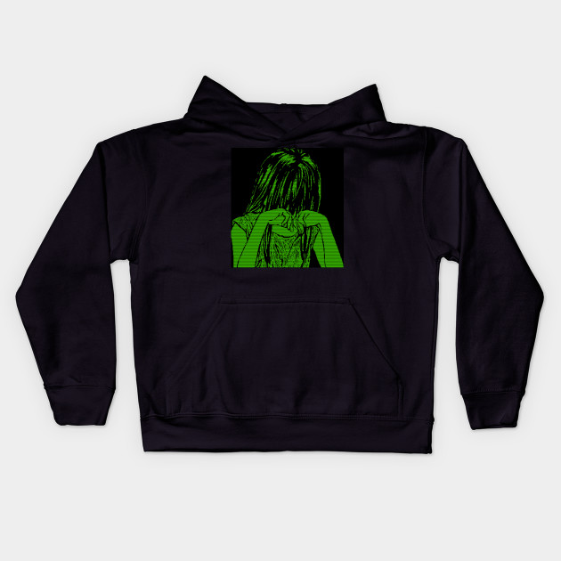 sad girl anime hoodie