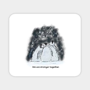 Together we are stronger doodle Magnet