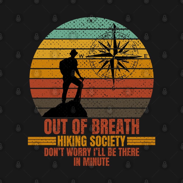 Out of breath Hiking Society Sunset Original by Design Malang