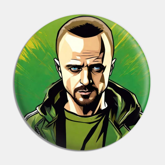 Jesse Pinkman Pin by Buff Geeks Art