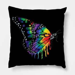 Rainbow Butterfly Pillow