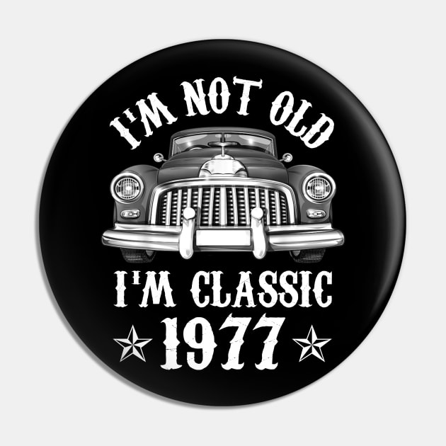 45 Year Old Vintage 1977 Classic Car 45th Birthday Gifts Pin by Rinte