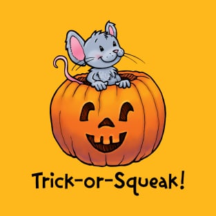 Trick-or-Squeak Halloween Mouse T-Shirt