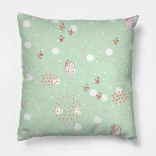 Cacti pattern with Flowers Pillow