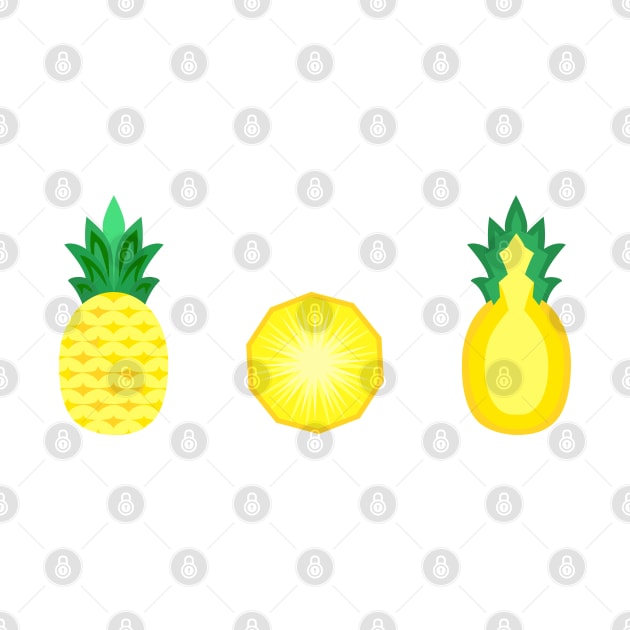 Pineapple Fruit Banner by THP Creative