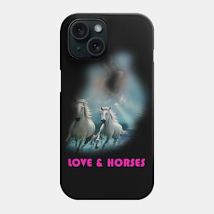 Love & Horses design Phone Case