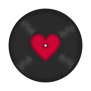 LP Vinyl Record With Heart T-Shirt