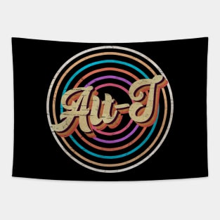 vintage circle line color Alt-J Tapestry