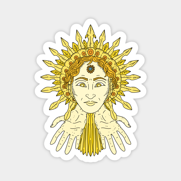 sol invictus, roman sun god. Magnet by JJadx