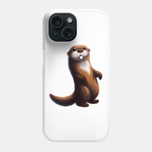 Cute Otter Drawing Phone Case