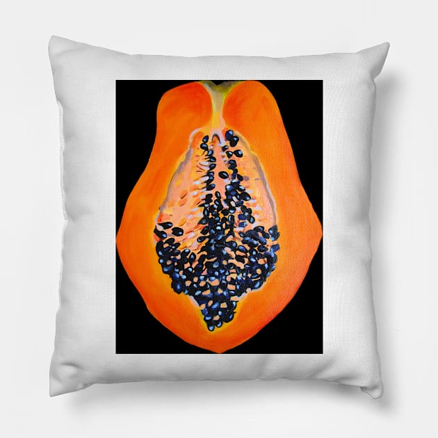 Papaya Pillow by veroniqueayac