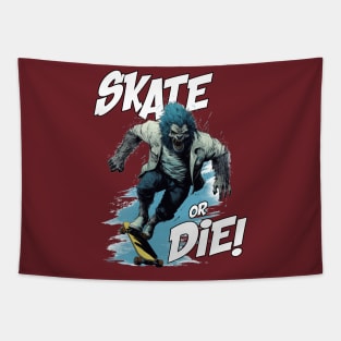 SKATE OR DIE - WOLFY Tapestry